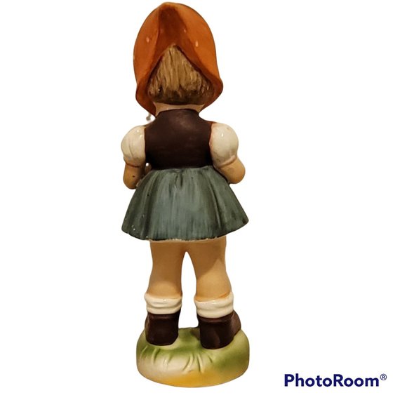 Erich Stauffer 1950s Collectible 10" Porcelain Figurine Singing Girl Heirloom - Picture 4 of 6